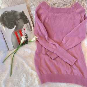 Saks Fifth Avenue cashmere off the shoulder